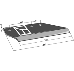 Aileron G pour KVERNELAND KK131125R adaptable - BlackSteel©