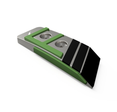 Pointe Gauche avec plaquettes carbure, plaquettes arrière et rechargement GOIZIN 10154 adaptable