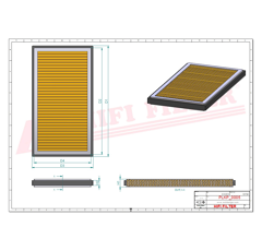 Filtro de aire HIFI FILTER SC40004 Adaptable