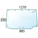 Vitre arrière pour machine agricole DEUTZ-FAHR 0.013.9605.0 adaptable
