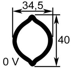 MACHOIRE GRAND ANGLE 80° TUBE 34X40 751100