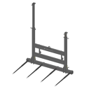 Pic bottes frontal 1802 mm pour type d'attelage QUICKE 3 adaptable