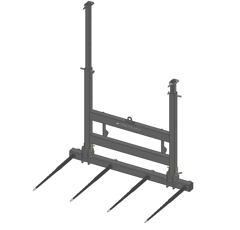 Pic bottes frontal 1802 mm pour type d'attelage QUICKE 3 adaptable