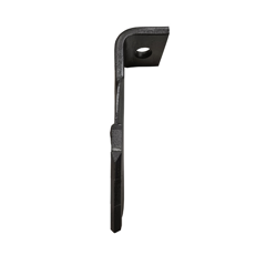 Diente de grada rotativa izquierda 3 placas de carburo triangulares, fijación rápida RABEWERK 8437.77.02 adaptable
