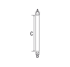 Auspuffrohr verchromt Ø 76 x 135 mm- Traktor JOHN DEERE PM89051C Nachbau