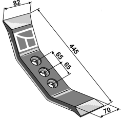 Soc pour cultivateur PEGORARO 3814 adaptable - Blacksteel©