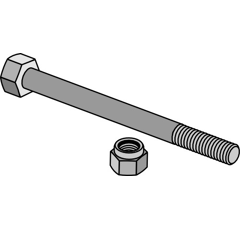 Boulon M8 x 90 mm pour déchaumeur adaptable