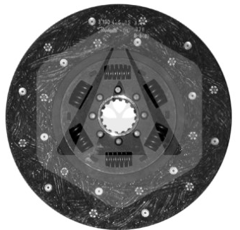 Disque d'embrayage Ø 280 mm pour tracteur CLAAS/RENAULT 6005007192 adaptable
