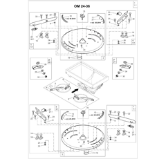 Disque de semoir OM 24 - 36 gauche pour épandeur à engrais AMAZONE 929019 origine