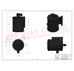 Deshydrateur Climatisation adaptable HIFI FILTER DYH70002
