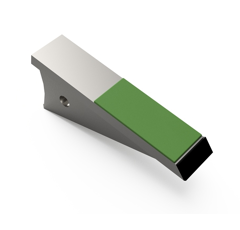 Sabot de décompacteur avec plaquettes carbure et rechargement LELY NO200/5 adaptable