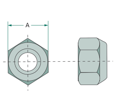 Ecrou conique M22 x 1,5 mm adaptable