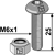 Flachrundschraube M6x1x25 mit Innensechskant