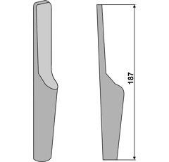 Aufschweissspitze - rechts / links RH81 RH  Lely