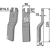 Lame droite pour Fraise/Rotavator KUHN K1602790 adaptable - 