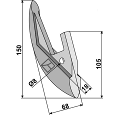Soc en céramique pour semoir adaptable - BlackSteel©