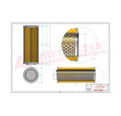 Filtre hydraulique adaptable HIFI FILTER SH76013