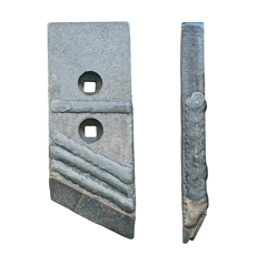 Pointe biais Droite avec plaquettes carbure et rechargement BONNEL 13200078 adaptable