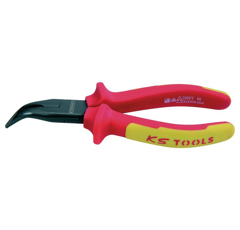 Pince a bec demi rond coudee isolee lg 200 mm | KS TOOLS