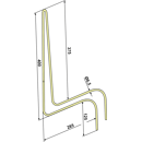 Dent de fenaison jaune pour CLAAS 9235780 adaptable - BlackSteel©