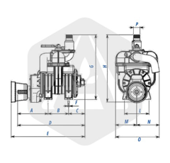 Compresseur MEC 6500 - 7000 l/min adaptable