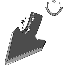 Schar für Grubber KONGSKILDE 5000486 Nachbau DOUBLET RECORD