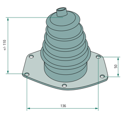Soufflet de levier pour tracteur CLAAS 0556416900