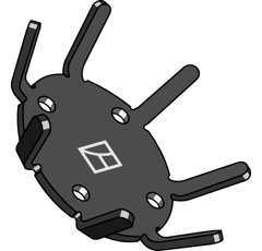 Étoile d'entraînement 310 mm pour bineuse KULT KRESS K.FH 99015 adaptable - BlackSteel©