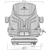 Grammer-Baumaschinensitz PRIMO EL PLUS MSG 75/731