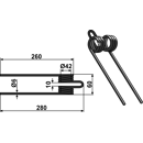 Dent de fenaison noire 5-033 / 662201000 adaptable - BlackSteel©