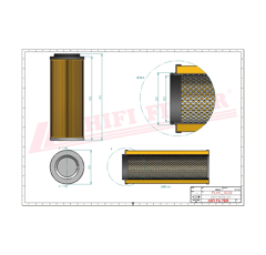 Filtre hydraulique adaptable HIFI FILTER SH51266