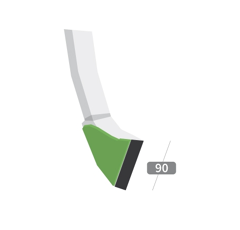 Rasette Gauche avec plaquettes carbure et rechargement SULKY 720414 adaptable
