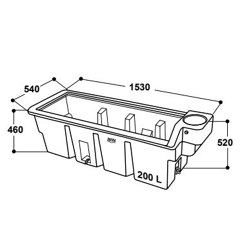 Abreuvoir vaches / bovins / caprins / équins - pour pâture WT200 - SUEVIA