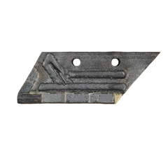 Soc de rasette Gauche carbure et rechargement pour charrue DURO 6603 adaptable