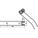 Dent de fenaison pour andaineur DEUTZ-FAHR 16606394 adaptable - BlackSteel©