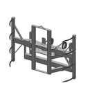 Griffe balles hydraulique 8 dents  AGRAM