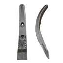 Soc de cultivateur carbure, plaquettes arrière, plaquette carbure latérale et renfort acier LEMKEN 33710006 adaptable