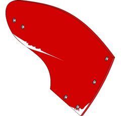 Streichblech-Hinterteil - rechts - PK4.001.02 - Nachbau für Vogel u. Noot