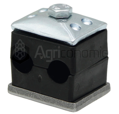 Attache double Ø 12 x 30 mm STAUFF