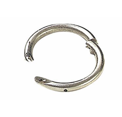 Anneaux taureau en acier nickelé vis papillon - KAMER