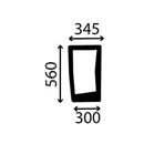 Pare-brise avant inférieur droite pour CLAAS 134671080 adaptable