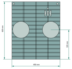 Calandre pour tracteur CASE IH 3057444R2 adaptable