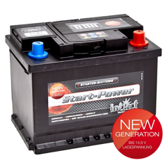 Starterbatterie 12 V 62AH gefüllt geladen 56219GUG Intact