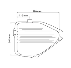 Réservoir à carburant pour tracteur FORD 81817189 adaptable