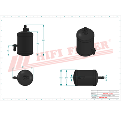 Filtro deshidratador de aire acondicionado para maquinaria agrícola DYH 90028