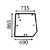 Cristal trasero izquierdo para MASSEY FERGUSON 3715438M1 adaptable