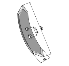 Hopfengrubberschar KK193570R Kverneland Bodenbearbeitung