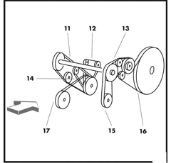 Courroie trapézoïdale pour moissonneuse batteuse NEW HOLLAND 84817623 adaptable