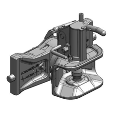 Zugmaul automatisch,W= 390 S32, Ø 38 mm Bolzen, CH-I, Schwarz  Scharmüller