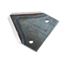 Messerklinge, unten gezahnt 83x76x2.7 mm LochØ: 6,5 mm Claas Nachbau 6762341N